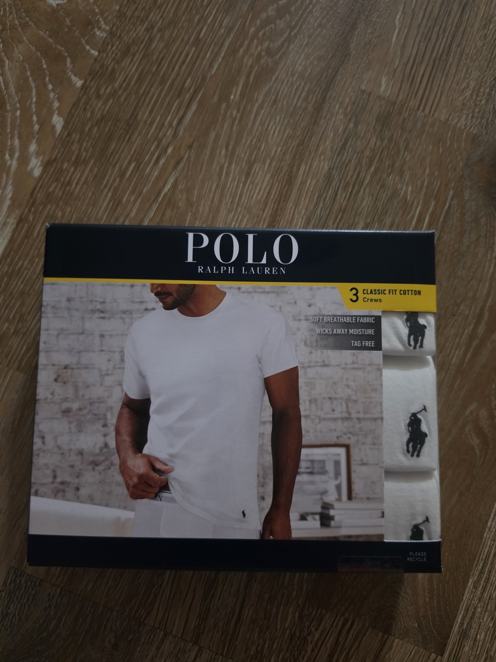 Polo by Ralph Lauren Men’s White Crew Neck Short Sleeve Tee Pack - MEDIUM